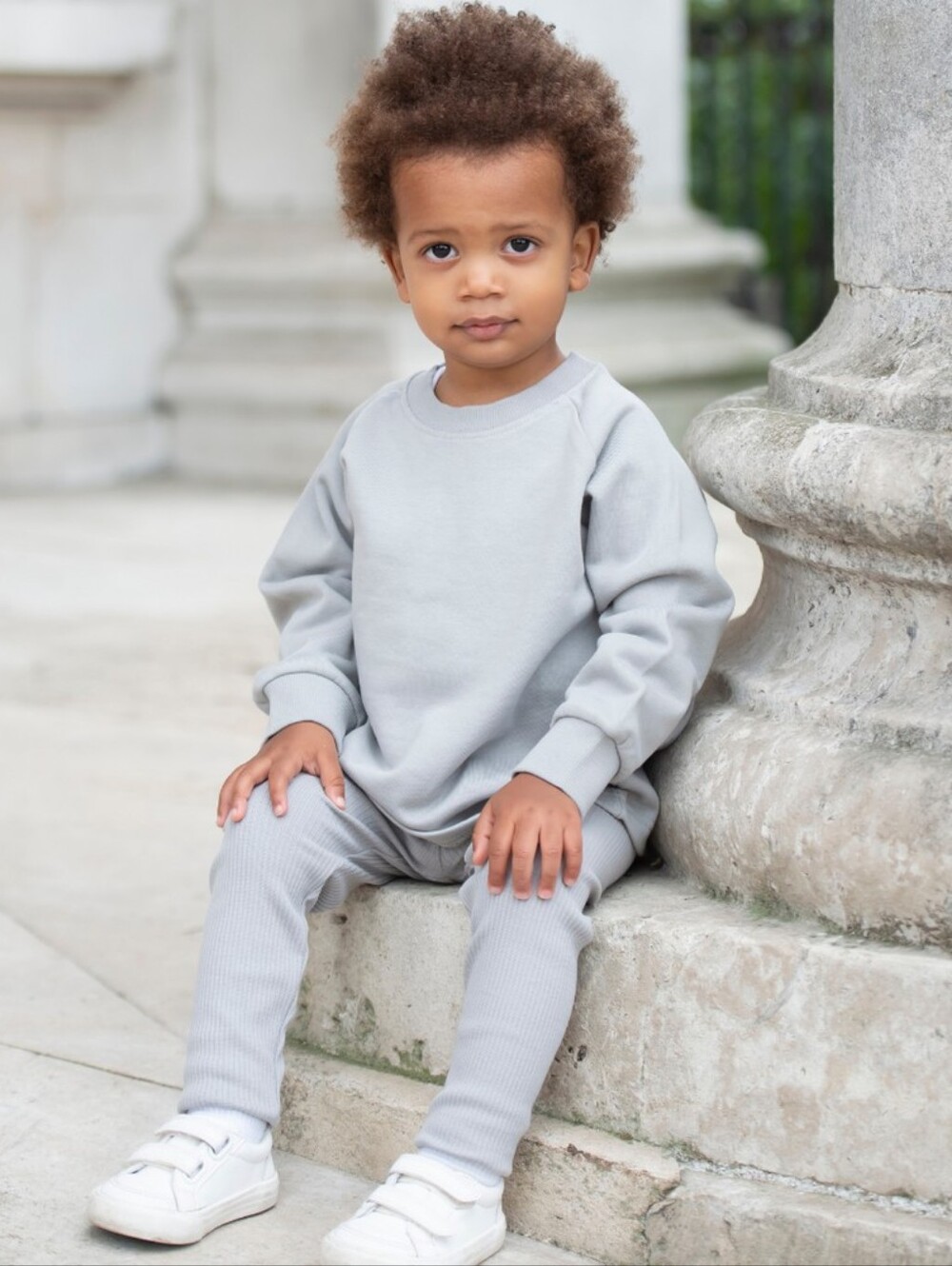NWT Little Prince & Sister London Cotton Sweatshirt Set Gray 3T-4T M - Picture 3 of 7